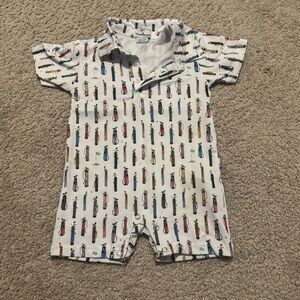 Blue Quail Baby Golf Romper